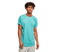 Urban Classics Men's Long Shaped Turnup tee T-Shirt, Glass, S