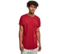 Urban Classics Men's Long Shaped Turnup Tee T Shirt, Brick Red, XXL UK
