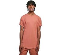 Urban Classics Men's Long Shaped Turnup Tee T-Shirt, Terracotta, L