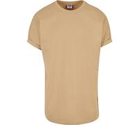 Urban Classics Men's Long Shaped Turnup Tee T-Shirt, Unionbeige, S