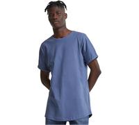 Urban Classics Men's Long Shaped Turnup Tee T-Shirt, Vintageblue, M