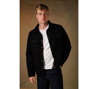 Urban Classics Men's Plain Overshirt Jacket, Black, M