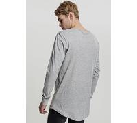 Urban Classics Men's Shaped Fashion Long Sleeve Tee - Long Sleeve Top - Grey (Grau), Small (Manufacturer size: Small)