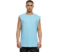Urban Classics Men's Open Edge Sleeveless Tee T-Shirt, Baltic Blue, M