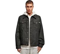 Urban Classics Men's Organic Basic Denim Jacket, Black Washed, L