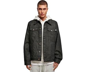 Urban Classics Men's Organic Basic Denim Jacket, Black Washed, L