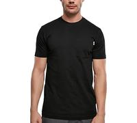 Urban Classics Men's Organic Cotton Basic Pocket Tee T-Shirt, Black, L