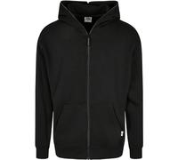 Urban Classics Men's Organic Full Zip Hoodie Hooded Sweatshirt, Black, XXXXL