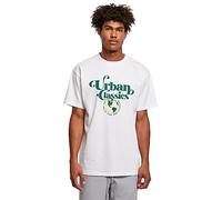 Urban Classics Men's Organic Globe Logo Tee T-Shirt, White, XL