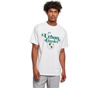 Urban Classics Men's Organic Globe Logo Tee T-Shirt, White, XS
