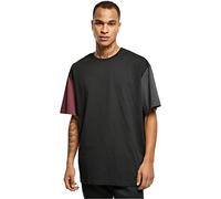 Urban Classics Men's Organic Oversized Colour Block T-Shirt, Black, L