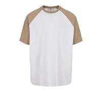 Urban Classics Men's Organic Oversized Raglan Tee T-Shirt, White/Union Beige, S