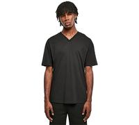 Urban Classics Men's Organic Oversized V-Neck Tee T-Shirt, Black, M