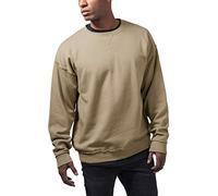 Urban Classics Men's Oversized Open Edge Crew Sweatshirt, Warm Sand, M Plus
