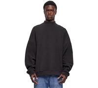 Urban Classics Men's Oversized Polar Fleece Crew Sweatshirt, Black, XXXXL