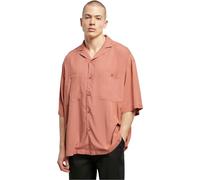 Urban Classics Men's Oversized Resort Shirt, Terracotta, M