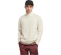Urban Classics Men's Oversized Roll Neck Sweater Sweatshirt, whitesand, 4XL
