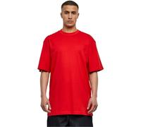 Urban Classics Men's Tall Tee Oversized Short Sleeves T-Shirt with Dropped Shoulders, 100% Jersey Cotton, red, 6XL