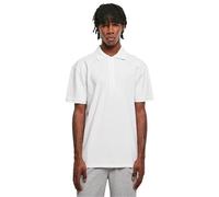 Urban Classics Men's Oversized Zip Polo Shirt, White, L