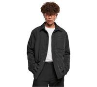 Urban Classics Men's Padded Nylon Shirt Jacket, Black, L