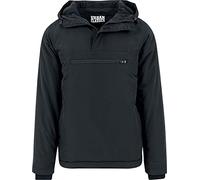 Urban Classics Men's Padded Pull Over Jacket, Black, Large