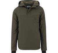 Urban Classics Men's Padded Pull Over Jacket, Green (Olive), Medium