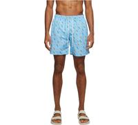 Urban Classics Men's Pattern swim Shorts Badeshorts, Blue (Lightblue/Ice 02060), M