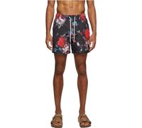 Urban Classics Pattern Swimming Shorts Black 3XL Men