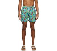 Urban Classics Men's Pattern Swim Shorts, Calavera AOP, XL