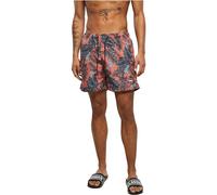 Urban Classics Men's Pattern Swim Shorts Trunks, Dark Tropical AOP, 3XL