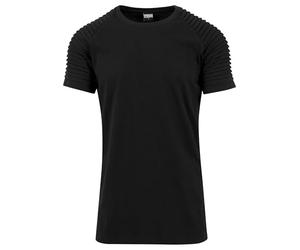 Urban Classics Men's Pleat Raglan Tee T-Shirt, Black (Black 7), L