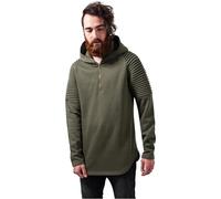 Urban Classics Men's Pleat Sleeves Terry Hoody Sports Hoodie, Green , S
