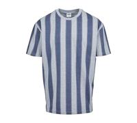 Urban Classics Men's Printed Oversized Bold Stripe Tee T-Shirt, Vintage Blue, S