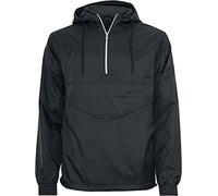 Urban Classics Men's Pull Over Windbreaker Jacket, Black (Black 7), XL