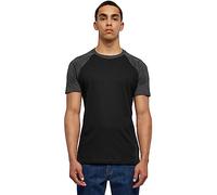 Urban Classics mens Raglan Contrast Tee, Black/Charcoal, XL