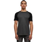 Urban Classics Men's Raglan Contrast Tee T-Shirt, Charcoal/Black, M