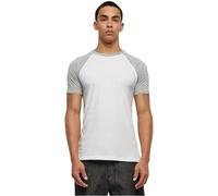 Urban Classics Men's Raglan Contrast Tee T-Shirt, White/Grey, 3XL