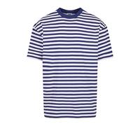 Urban Classics Men's Regular Stripe Tee T-Shirt, White/Darkblue, 3XL