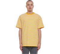 Urban Classics Men's Regular Stripe Tee T-Shirt, White/Magicmango, 5XL