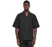 Urban Classics Men's Relaxed Seersucker Short-Sleeved Shirt Black 3XL, Black, 3XL
