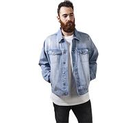 Urban Classics Men's Ripped Denim Jacket, Bleached, M