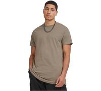 Urban Classics Men's Shaped Long T-Shirt, Green (Army Green), XXXX-Large (Manufacturer Size: 4XL)