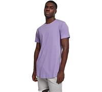 Urban Classics Men's Shaped Long T-Shirt, lavender, Large (Manufacturer Size: L)