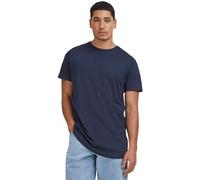 Urban Classics Men's Shaped Long T-Shirt, navy, Small (Manufacturer Size: S)