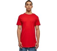Urban Classics Men's Shaped Long T-Shirt, Red (Fire Red), Small (Manufacturer Size: S)