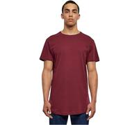 Urban Classics Men's Shaped Long T-Shirt, Red (Port), Small (Manufacturer Size: S)