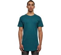 Urban Classics Men's Shaped Long T-Shirt Teal Size S