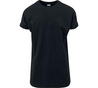 Urban Classics Men's Shaped Long Tee Camiseta, Black, M UK