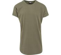 Urban Classics Men's Shaped Long Tee Camiseta, Olive, M UK