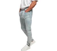 Urban Classics Men's Slim Fit Zip Jeans Trouser, Lighter Washed, 31W / 32L
